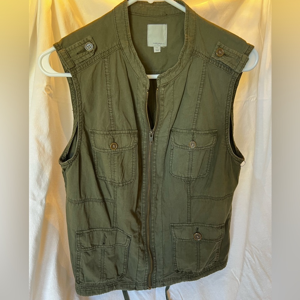 Halogen Khaki Utility Vest